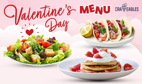 Valentines day menu