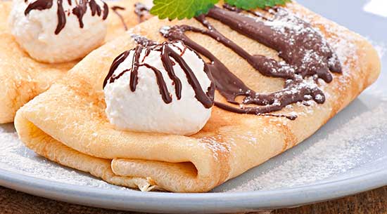 Crepes with Ice Cream