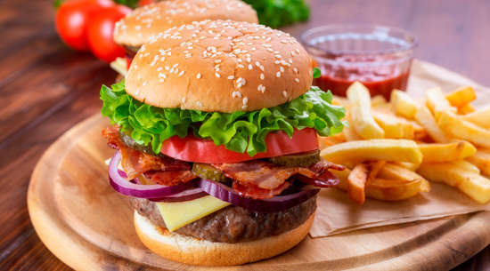 Veggie Burger with Fries