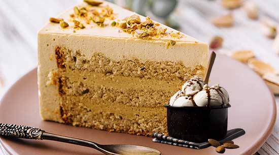 Pistachio Almond with Ice Cream