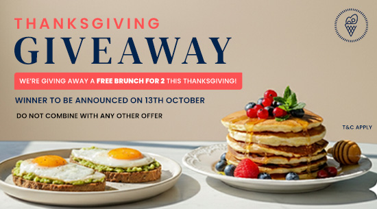 Thanksgiving Giveaway Offer at Craveables Cafe
