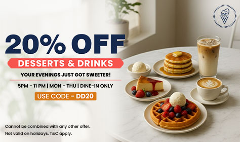 20% off on Desserts & Drinks Offer Cover Craveables Cafe